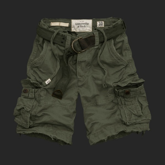 Abercrombie Fitch Hombres Cargo Patalón Corto AF7552